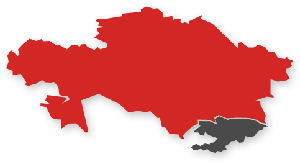 Umrissdarstellung von Kasachstan
